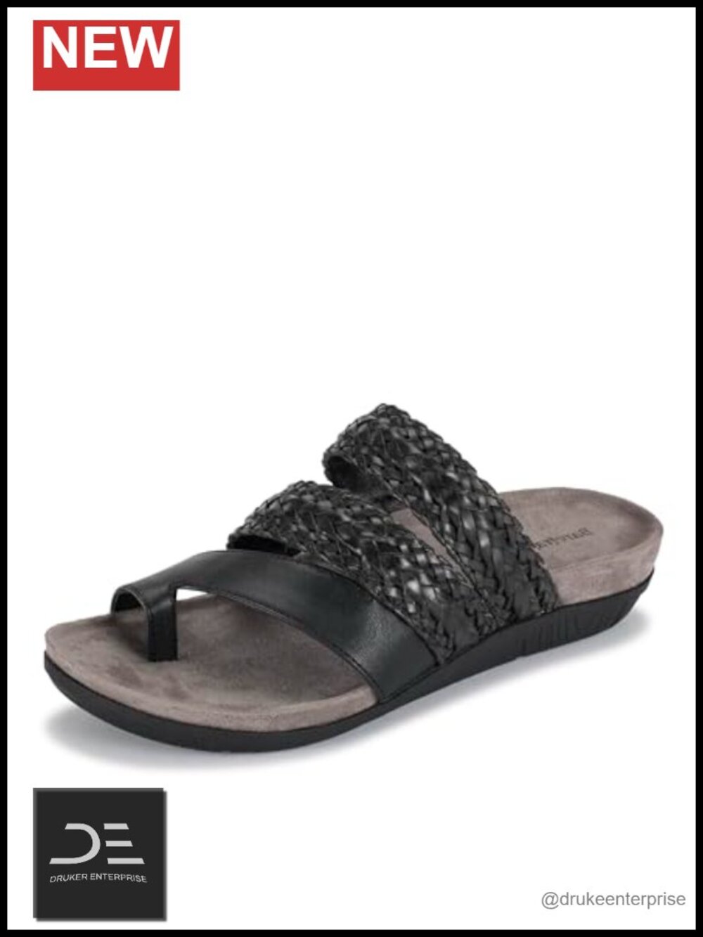 Women's Platform Sandals Faux Leather Strappy Ankle Strap Slide 1.5 Heel Comfort
